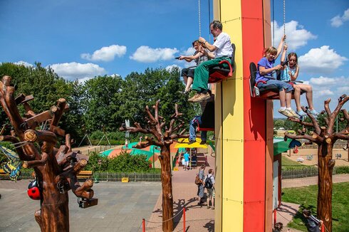 Tower with interactive magic wand