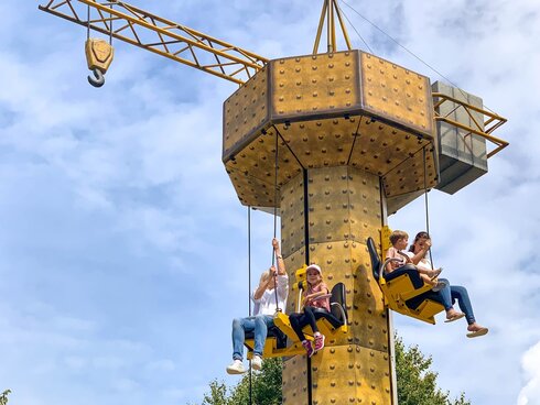 High up with the Dreamland Crane!