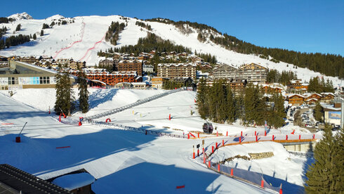 Sunkid infrastructure for the ESF Children's Land of the Future in Courchevel