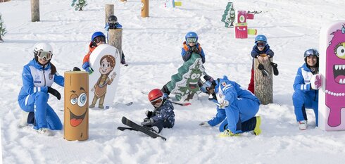 Apprendre en s'amusant avec Sunny Stuff à l'école de ski Schlern 3000 (Italie)